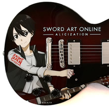 「AnimeJapan」×「ソードアート・オンライン」×「Gibson」コラボギター制作　エアーブラシﾍﾟｲﾝﾄ