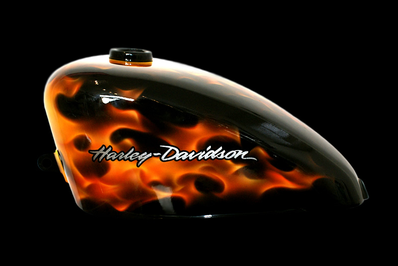 HARLEY-DAVIDSON SPORTSTAR REAL FLAMES