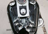 HARLEY-DAVIDSON FXST スカル カスタムペイント