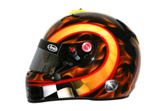 ARAI GP 6S　カスタムペイント　チェッカフラッグ　４輪用