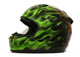 リアルフレイムス　キャンディグリーンカラー　ヘルメット