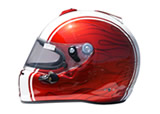 エアブラシカスタムペイントARAIGPヘルメットデザイン フレアパターン