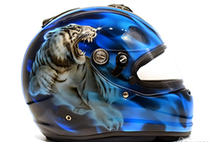 ARAI レーシングヘルメット　虎図　リアルフレイムス