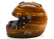 ARAI レーシングヘルメット　トライバルグラフィック　リアル木目塗装