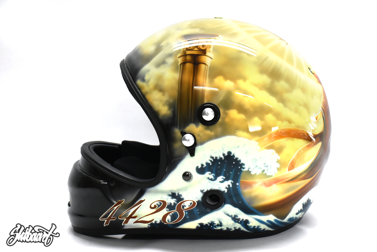 　ARAI競艇用 HELMET ヘルメットペイント有賀　達也選手 