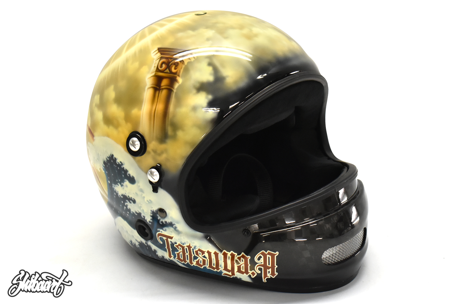 　ARAI競艇用 HELMET ヘルメットペイント有賀　達也選手6 