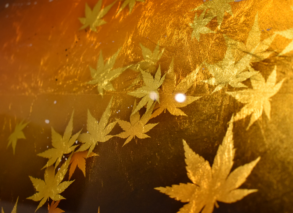 金箔アート パネル 紅葉デザイン